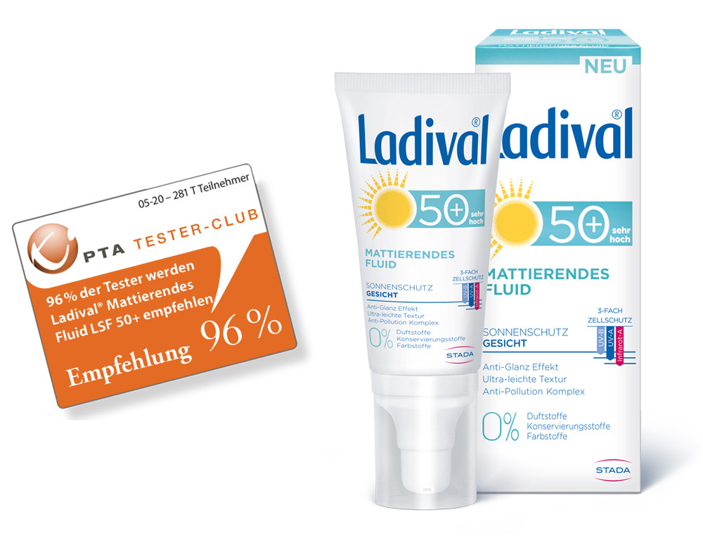 Ladival<sup>®</sup> Mattierendes Fluid: Wirksamer Schutz vor Sonnenbrand