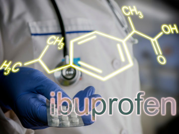 Chemische Formel von Ibuprofen
